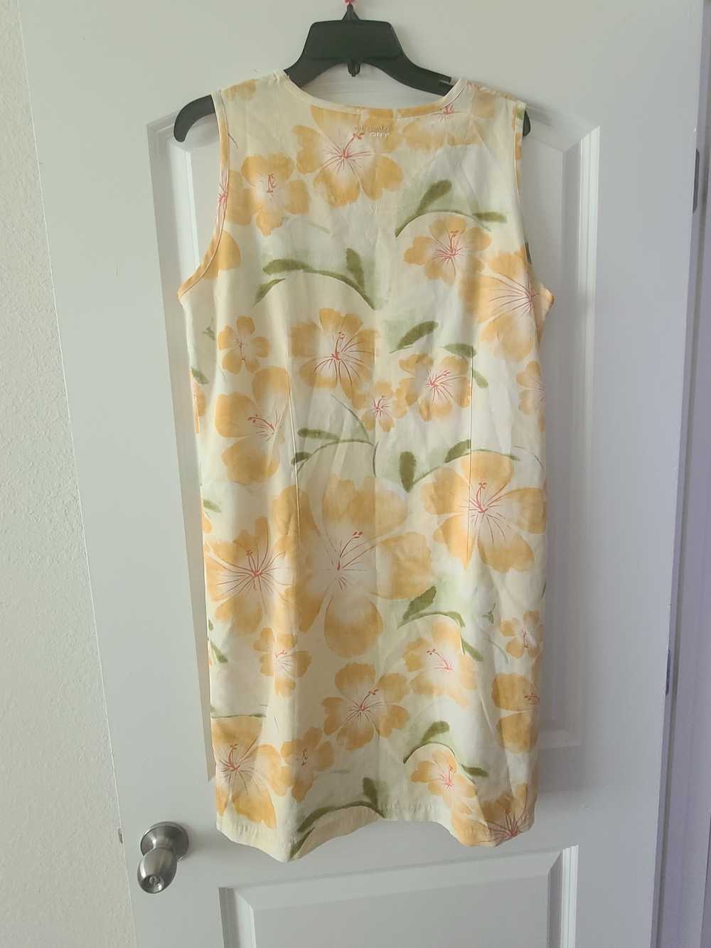 Columbia Cream and Yellow Floral Sleeveless Dress - Picture 2 of 4